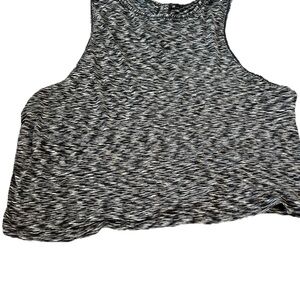 Lululemon Womens 8 Cinch Me Up Tank Spaced Out Space Dye Black/White Crop Active